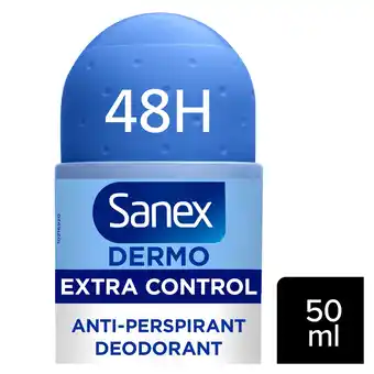 Tesco Sanex Dermo Extra Control Deodorant 50Ml offer