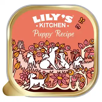 Tesco Lily's Kitchen Puppy Recipe with Chicken, Potatoes and Carrots 150g offer