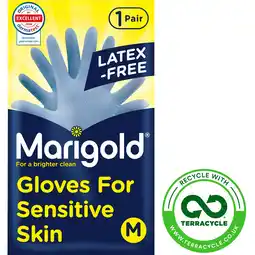 Tesco Marigold Medium Gloves For Sensitive Skin offer