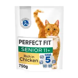 Tesco Perfect Fit Senior 11+ Dry Cat Food - Chicken 750g offer
