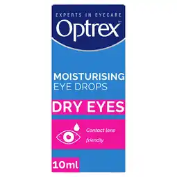 Tesco Optrex Moisturising Eye Drops For Dry Eyes 10ml offer