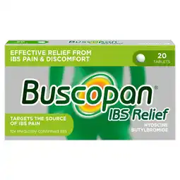 Tesco Buscopan IBS Relief Tablets - Pain & Discomfort Relief 20s offer