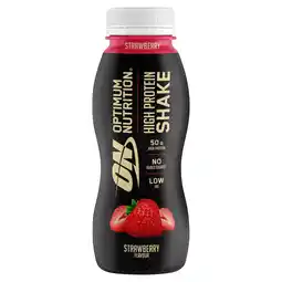 Tesco Op/Nutri High Protein Shake Strawberry 500Ml offer