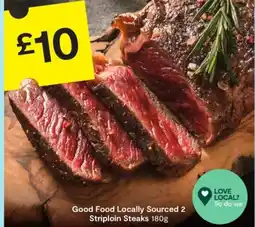 SuperValu Good Food Locally Sourced 2 Striploin Steaks offer