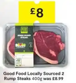 SuperValu Good Food Locally Sourced 2 Rump Steaks offer
