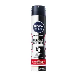Tesco NIVEA MEN Black & White Max Protect Anti-Perspirant Deodorant Spray 200ml offer