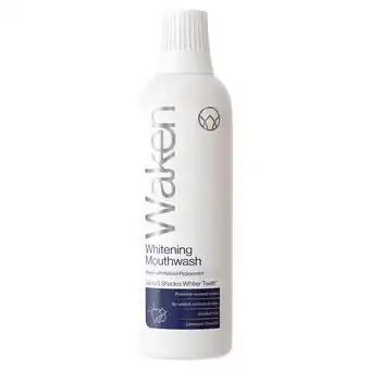 Tesco Waken Mouthwash Whitening Peppermint 500Ml offer