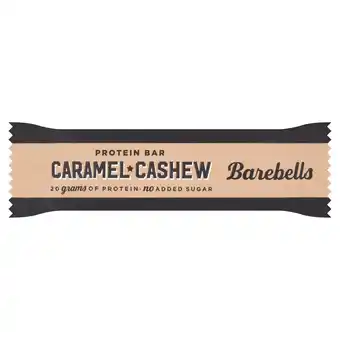 Tesco Barebells Protein Bar Caramel Cashew 55g offer