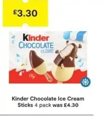 SuperValu Kinder Chocolate Ice Cream Sticks offer