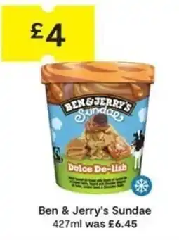 SuperValu Ben & Jerry's Sundae offer
