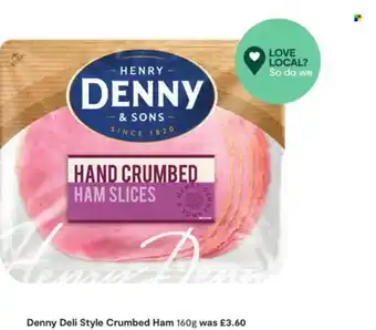 SuperValu Denny Deli Style Crumbed Ham offer