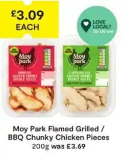 SuperValu Moy Park Flamed Grilled / BBQ Chunky Chicken Pieces offer