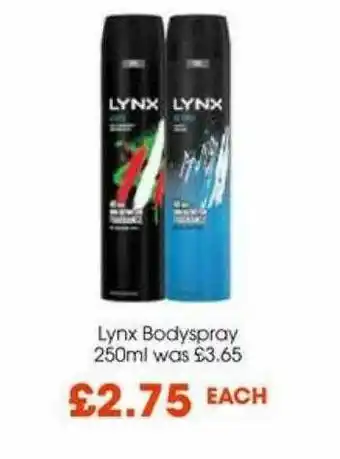 Centra Lynx Bodyspray offer