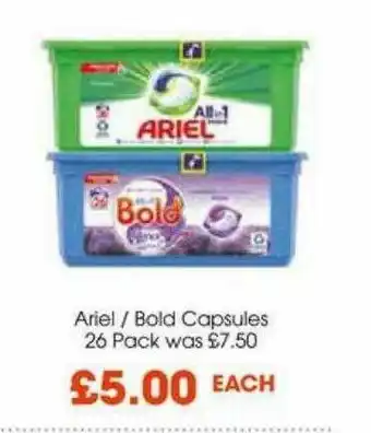 Centra Ariel Bold Capsules offer