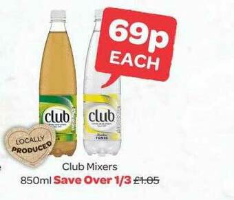 Spar Club Mixers offer