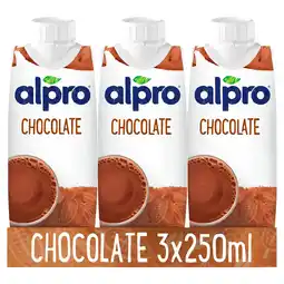 Morrisons Alpro Soya Chocolate Long Life Dairy Free Drink Multipack 3x250ml offer
