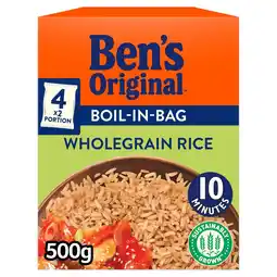 Morrisons Ben's Original Boil-In-Bag Wholegrain Rice 4 Bags offer