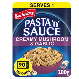 Morrisons Batchelors Pasta'N'sauce Microwave Pouch Mushroom And Garlic 200g offer