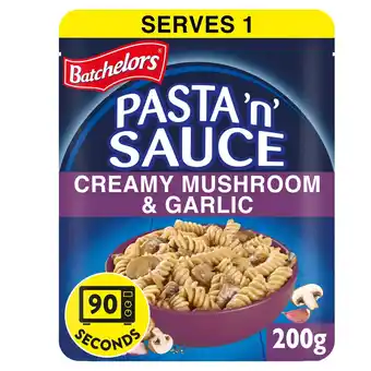 Morrisons Batchelors Pasta'N'sauce Microwave Pouch Mushroom And Garlic 200g offer