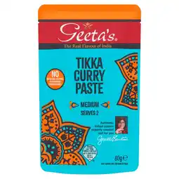 Morrisons Geeta's Tikka Paste 80g offer