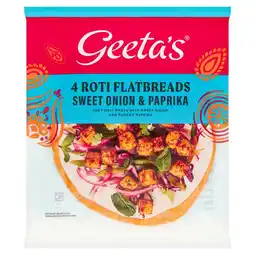 Morrisons Geeta's Onion & Paprika Flatbreads 220g offer