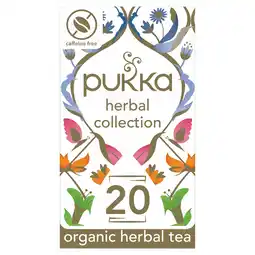 Morrisons Pukka Herbal Collection, Selection of Five Organic Herbal Teas, 20 Sachets offer