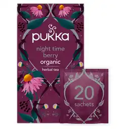 Morrisons Pukka Night Time Berry Organic 20 Tea Sachets offer