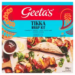 Morrisons Geetas Tikka Wrap Kit 354g offer