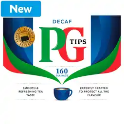 Morrisons PG Tips Decaf 160 Tea Bags offer