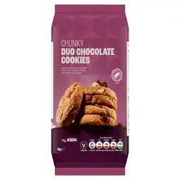 Asda ASDA Chunky Duo Chocolate Cookies 180g offer