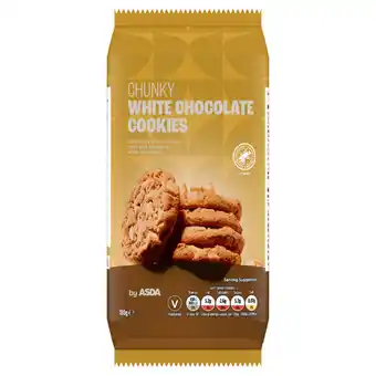 Asda ASDA Chunky White Chocolate Cookies 180g offer