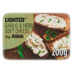 Asda ASDA Light Garlic & Herb Soft Cheese 200g offer
