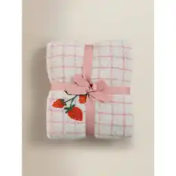 Asda George Home Pink Math Book Check Throw offer