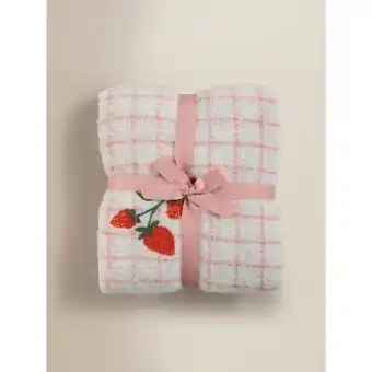 Asda George Home Pink Math Book Check Throw offer
