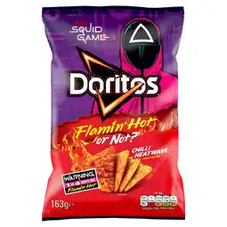 Iceland Doritos Flamin’ Hot or Not Tortilla Chips Sharing Crisps 163g offer