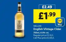 Lidl DELUXE English Vintage Cider offer