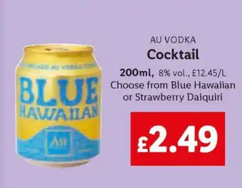 Lidl AU Vodka Cocktail offer