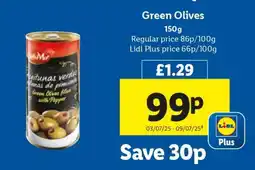 Lidl Green Olives offer
