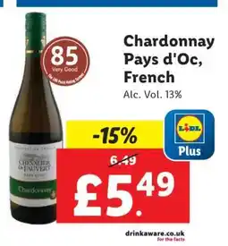 Lidl Chardonnay Pays d’Oc, French offer