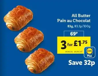 Lidl All Butter Pain au Chocolat offer