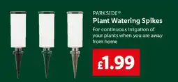 Lidl PARKSIDE Plant Watering Spikes offer
