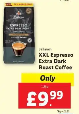 Lidl Bellarom XXL Espresso Extra Dark Roast Coffee offer