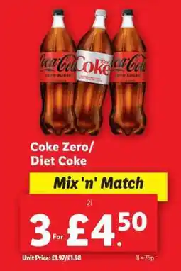 Lidl Coke Zero/Diet Coke offer