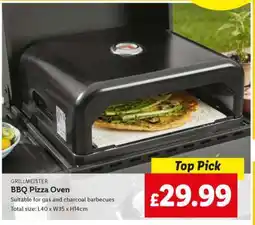 Lidl GRILLMEISTER BBQ Pizza Oven offer