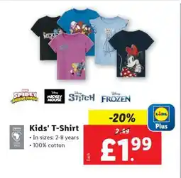 Lidl Kids' T-Shirt offer