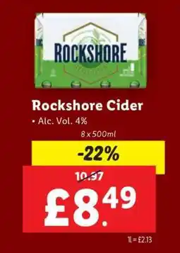 Lidl Rockshore Cider offer