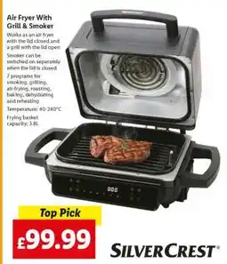 Lidl Air Fryer With Grill & Smoker offer