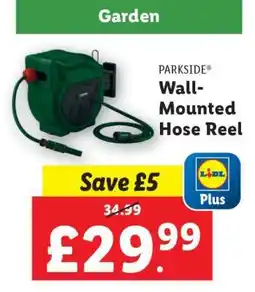Lidl PARKSIDE Wall-Mounted Hose Reel offer