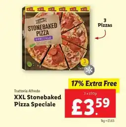 Lidl Trattoria Alfredo XXL Stonebaked Pizza Speciale offer