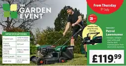Lidl PARKSIDE Petrol Lawnmower offer